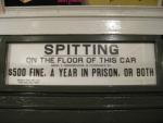 Old Spitting Warning