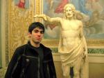 Being blessed by Bernini's interpretation of Jesus.