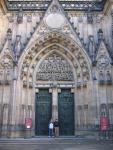 In front of the Prague Castle.