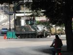 Tanks on the street