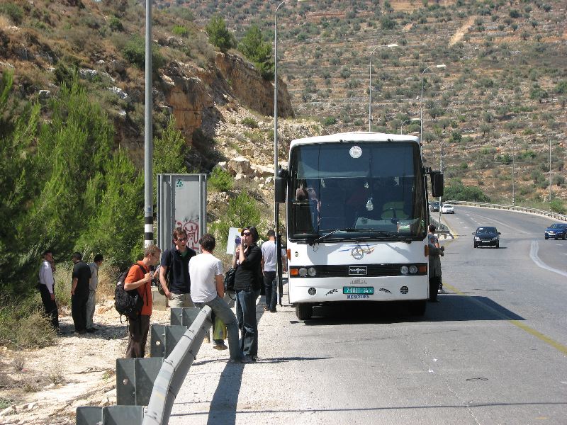 Broken down on the road to Nablus