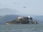 Dirigible over Alcatraz